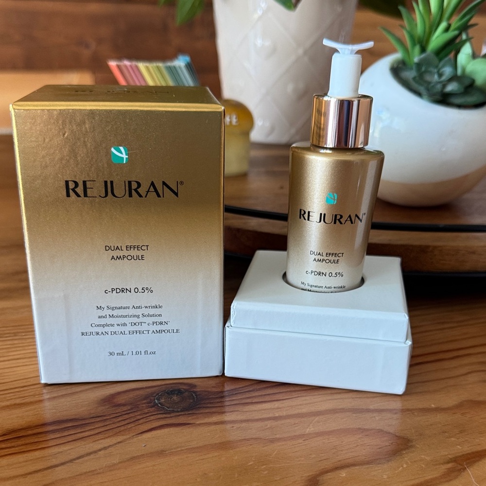 Rejuran Dual Effect Ampoule Serum - Gold Hydrating Anti-Aging Serum